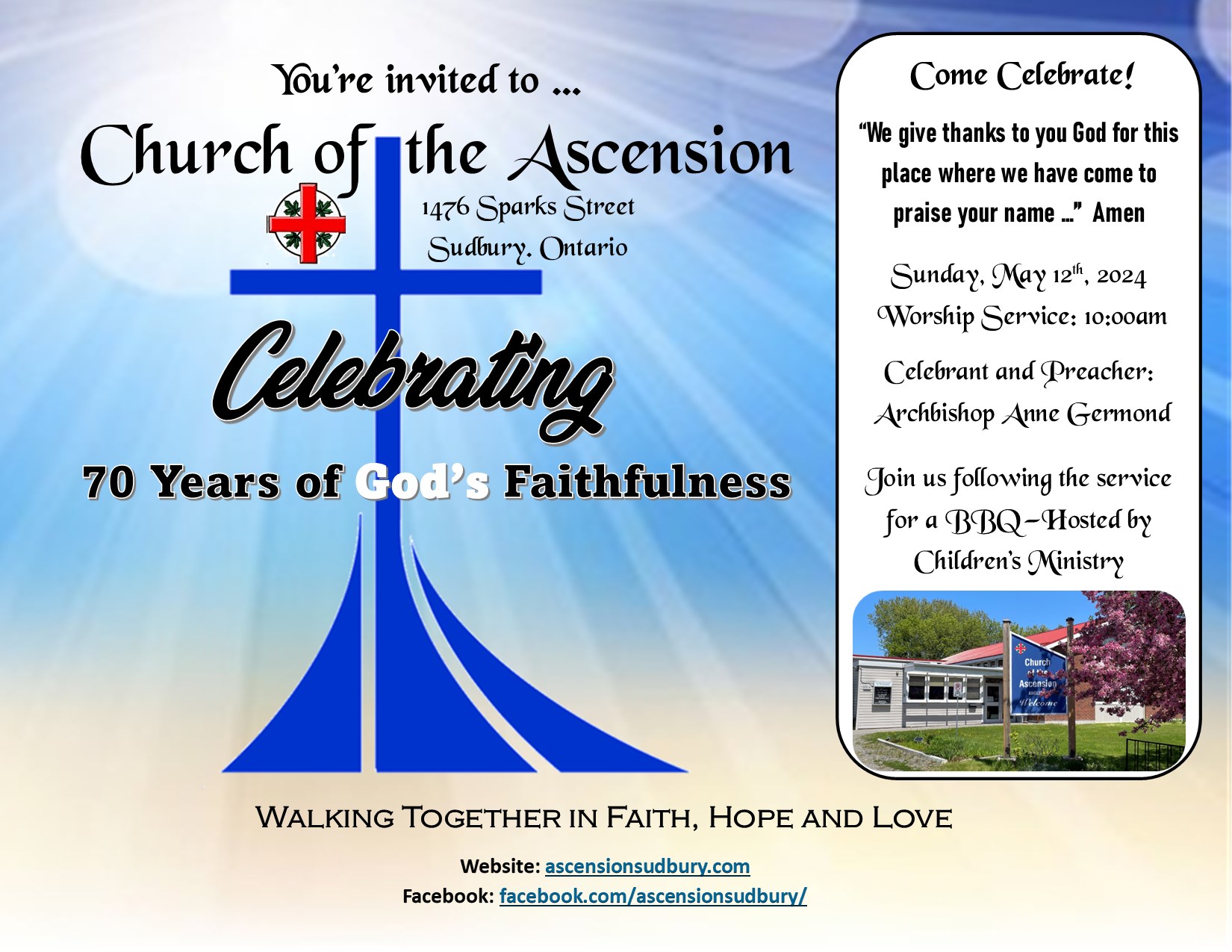 Church of the Ascension 70th Anniversary Celebration @ Church of the Ascension